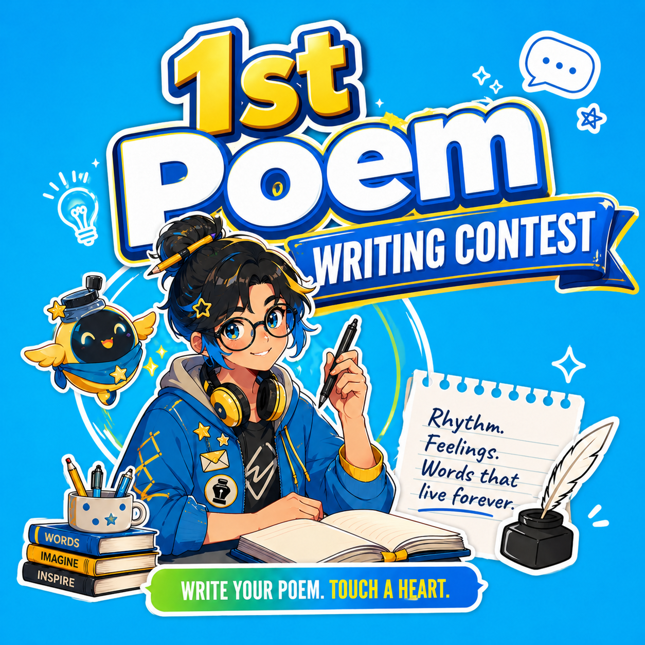 Poetry contest cover art